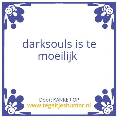 Tegeltje: kanker op