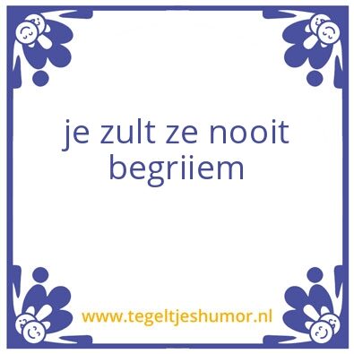 Tegeltje: Buitenlanders