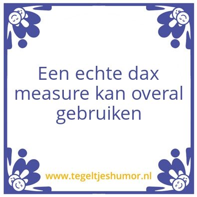 Tegeltje: Dax