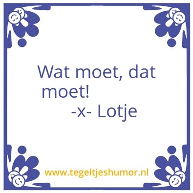 Tegeltje: Lotje