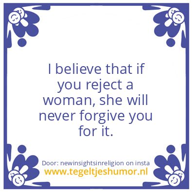 Tegeltje: wOMAN.
