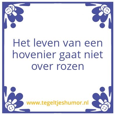 Tegeltje: CB Hoveniers