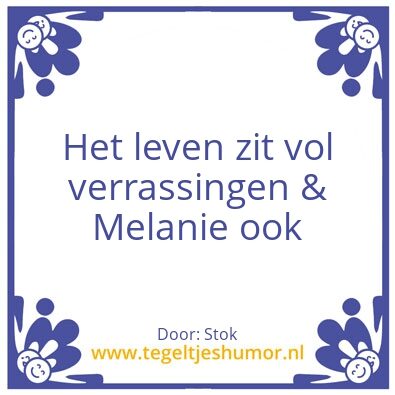 Tegeltje: Naam