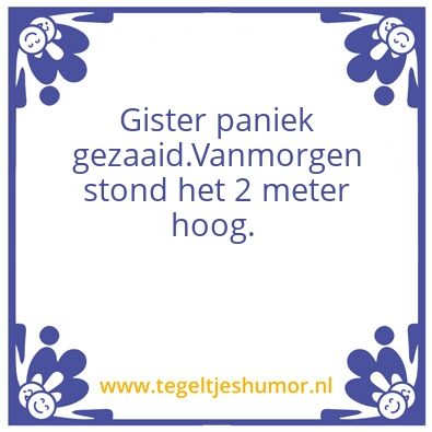 Tegeltje: Ik