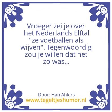 Tegeltje: Voetbal
