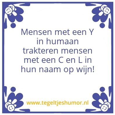 Tegeltje: Y