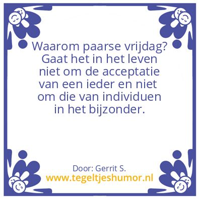 Tegeltje: Ik ben Gerrit.
