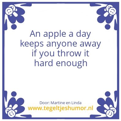 Tegeltje: Apple