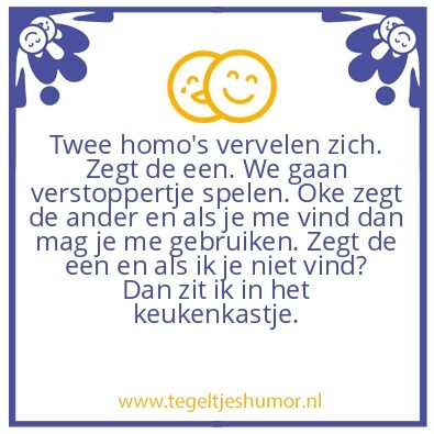 Tegeltje: Verstoppen