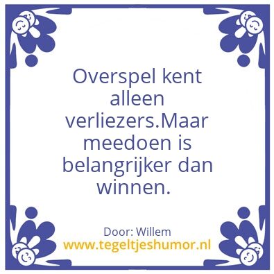 Tegeltje: Tsja……