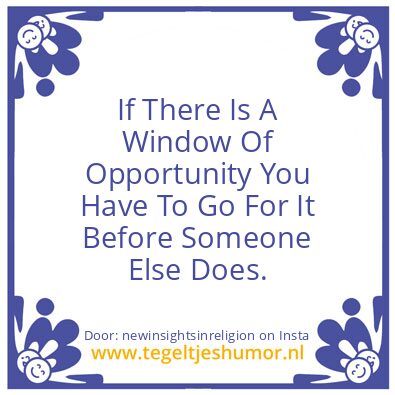Tegeltje: Quitters are Losers.