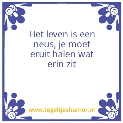 Tegeltje: Neus