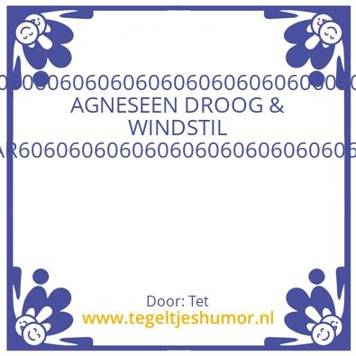 Tegeltje: 606060