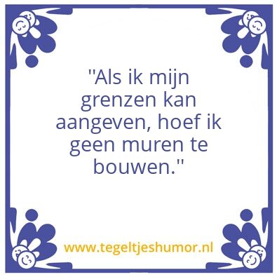 Tegeltje: Grenzen