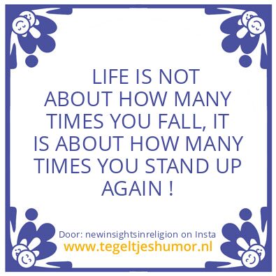 Tegeltje: IT WAS A TEST !