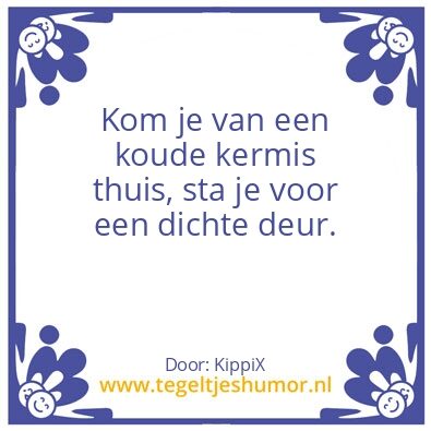 Tegeltje: Koude kermis