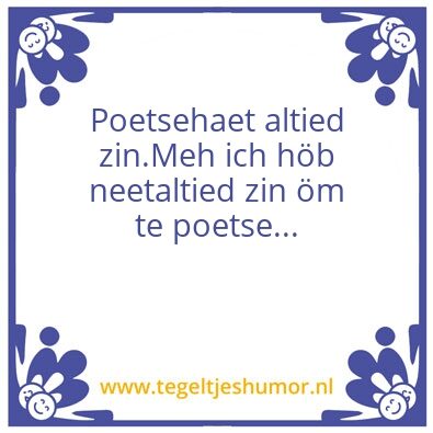 Tegeltje: Potse