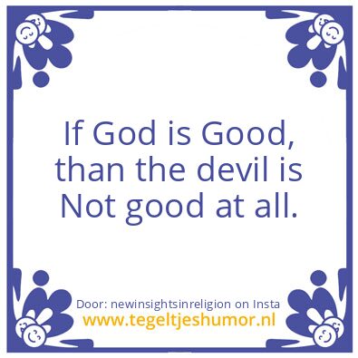 Tegeltje: The devil is a bully..