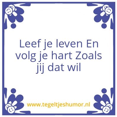 Tegeltje: Waar