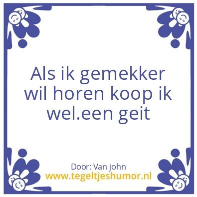 Tegeltje: John zijn tegel