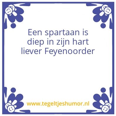 Tegeltje: sparta