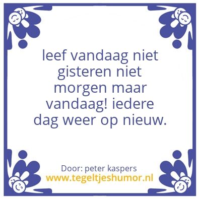 Tegeltje: leven