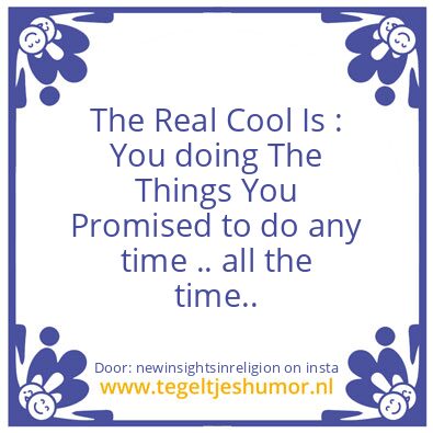 Tegeltje: Cool ?
