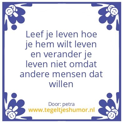 Tegeltje: …