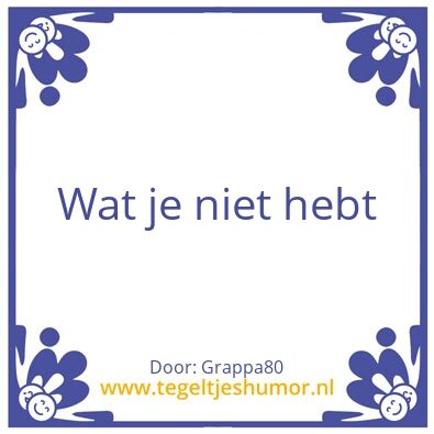 Tegeltje: P
