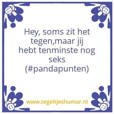 Tegeltje: Pandapunten