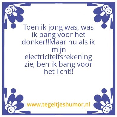 Tegeltje: donker