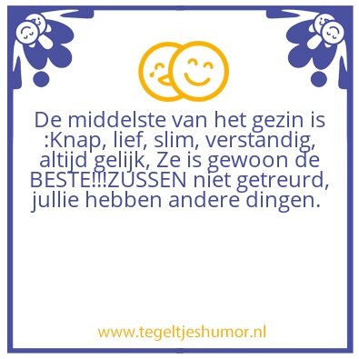 Tegeltje: Zussen