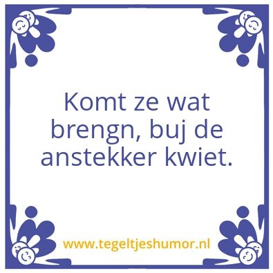 Tegeltje: Huub-Jan