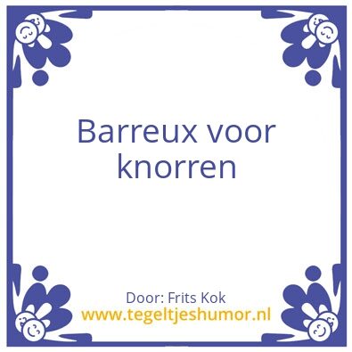 Tegeltje: Barreux