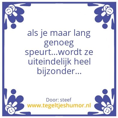 Tegeltje: steef