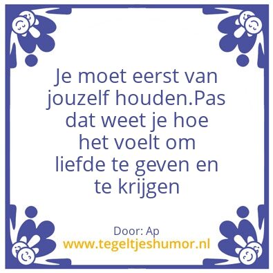 Tegeltje: Liefde