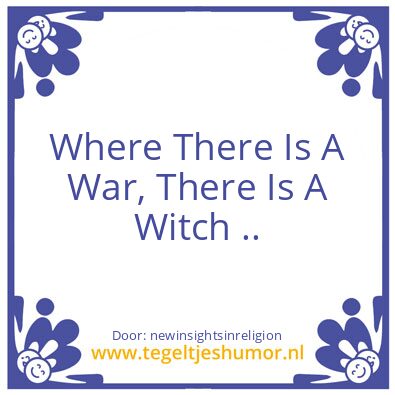 Tegeltje: Witch