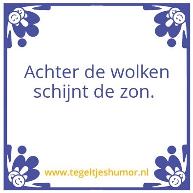 Tegeltje: Zon
