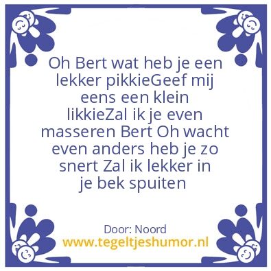 Tegeltje: Noord