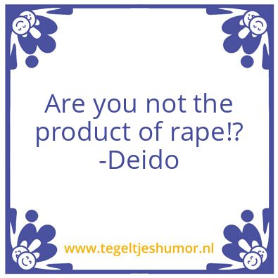 Tegeltje: Rapetegel