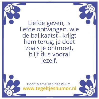 Tegeltje: Tegelwijsheid