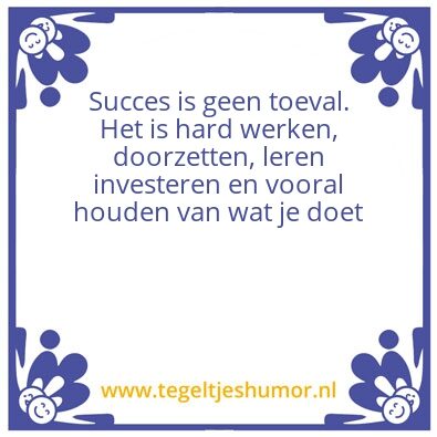Tegeltje: studeren