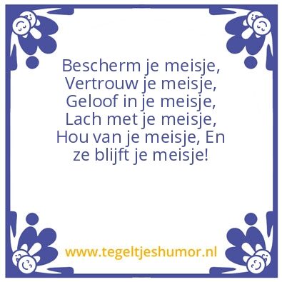 Tegeltje: Meisje
