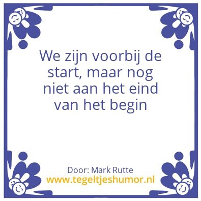 Tegeltje: Rutte