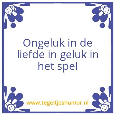 Tegeltje: Geluk