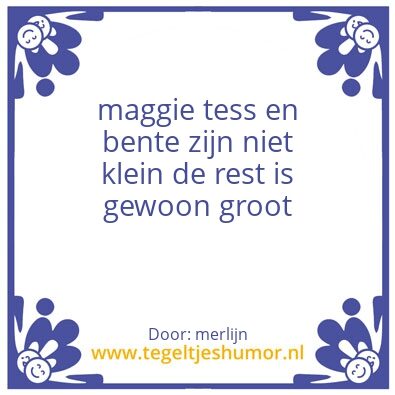 Tegeltje: tegel
