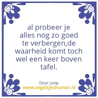 Tegeltje: stiekum