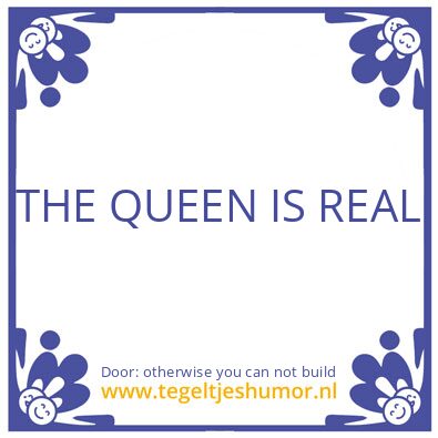 Tegeltje: Time is linear
