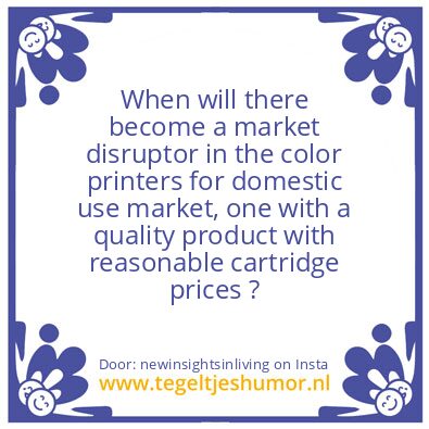 Tegeltje: market disruptor