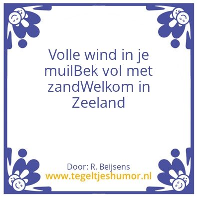 Tegeltje: Zeeland